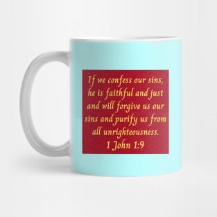 Bible Verse 1 John 1:9 Mug